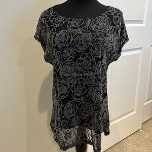 Sheer lace top by Bobeau. Darling layering piece!